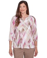 Alfred Dunner® Telluride Classic Geometric Print Tee thumbnail number 1