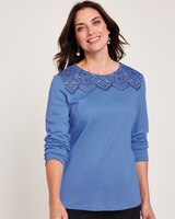 Essential Knit Paisley Print Top thumbnail number 3