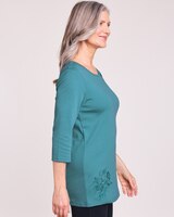 Essential Knit Embroidered Tunic thumbnail number 2