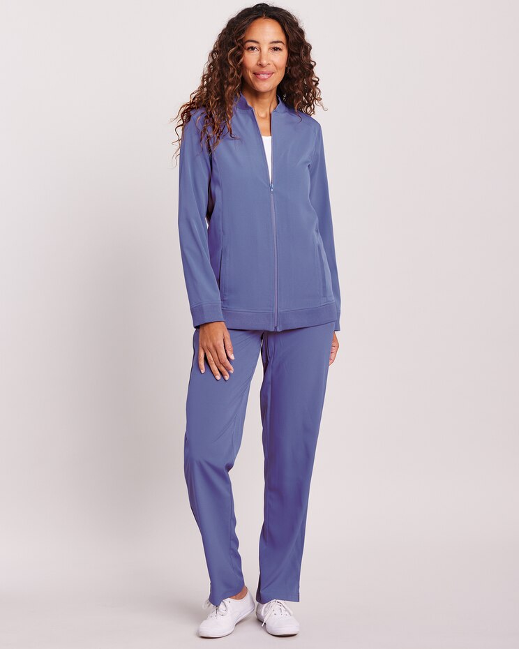 Rib Trim Pants Set image number 1