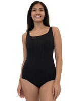Fit 4 Ur D's & E's Solid Textured Square Neck Tank with X Back thumbnail number 1