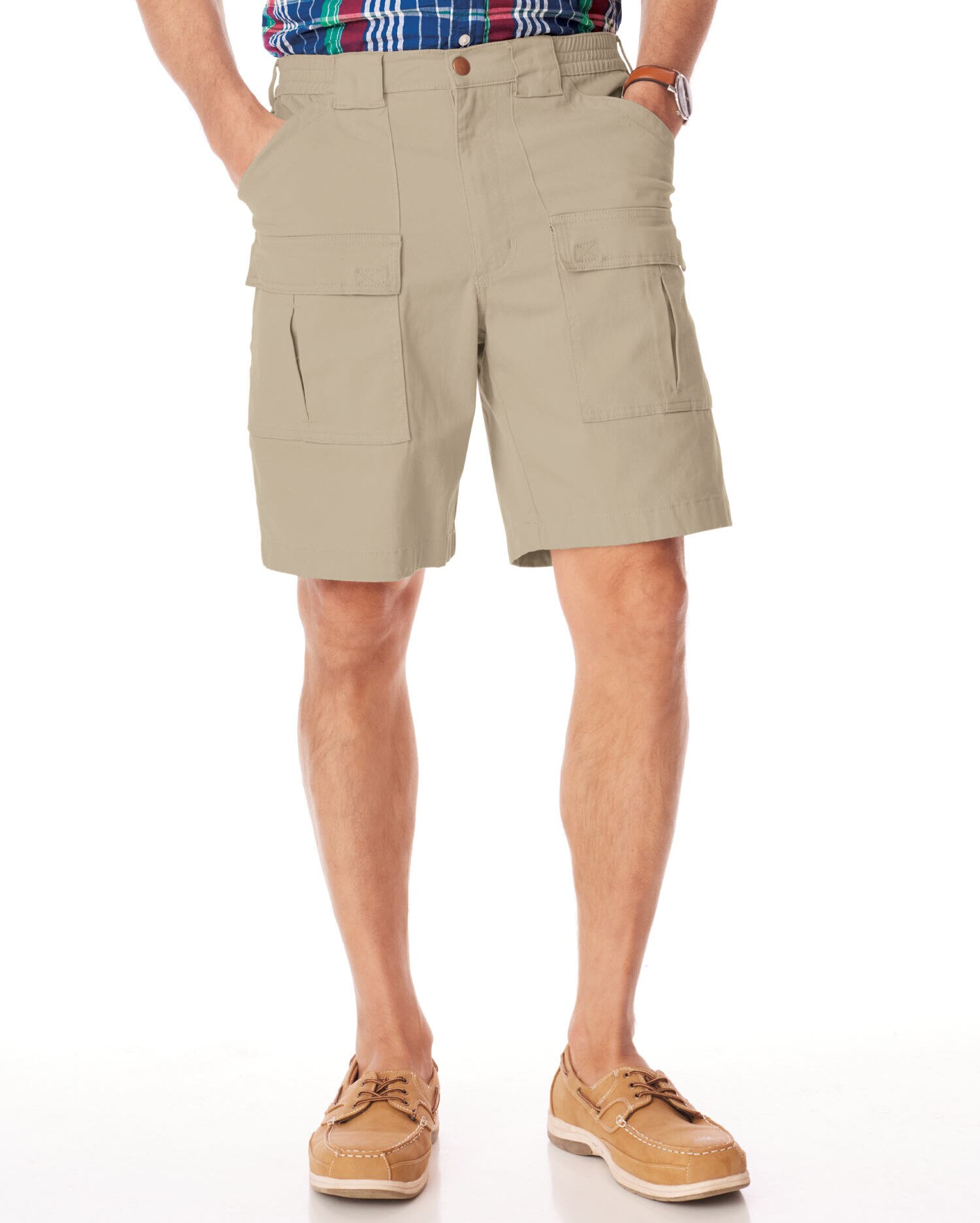 JohnBlairFlex Relaxed Fit 8 Inseam Cargo Shorts Blair