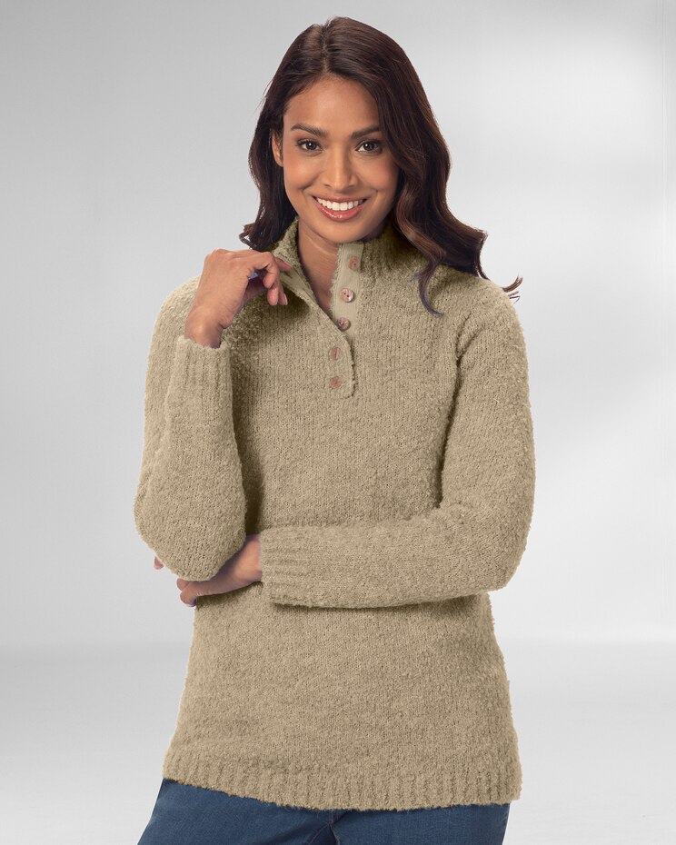 Cuddle Boucle Pullover Sweater image number 1