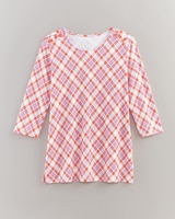 Essential Knit Button-Trim Top thumbnail number 1