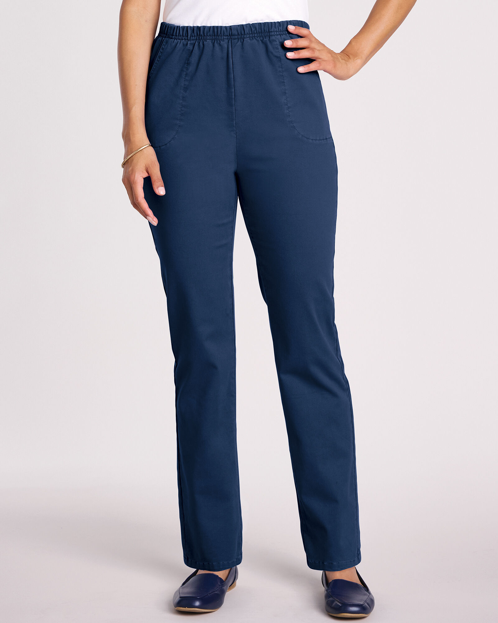 Super Soft Pull On Twill Pants Blair