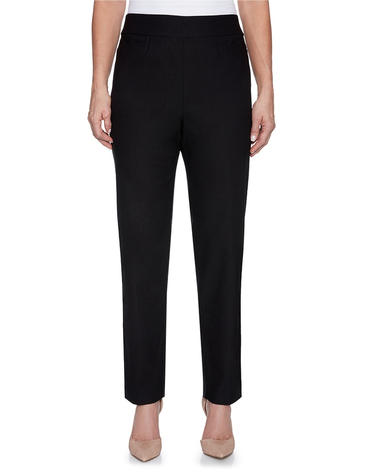 Alfred Dunner Classic Pull-On Proportioned Straight Leg Pants image number 1