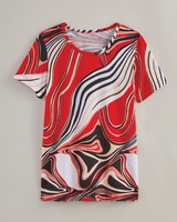 Haband Swirl Print Tee thumbnail number 1