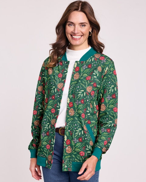 Print Fleece Jacket