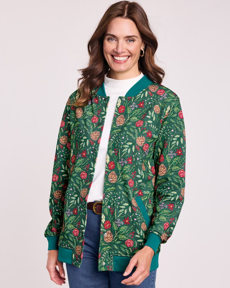 Print Fleece Jacket image number 1