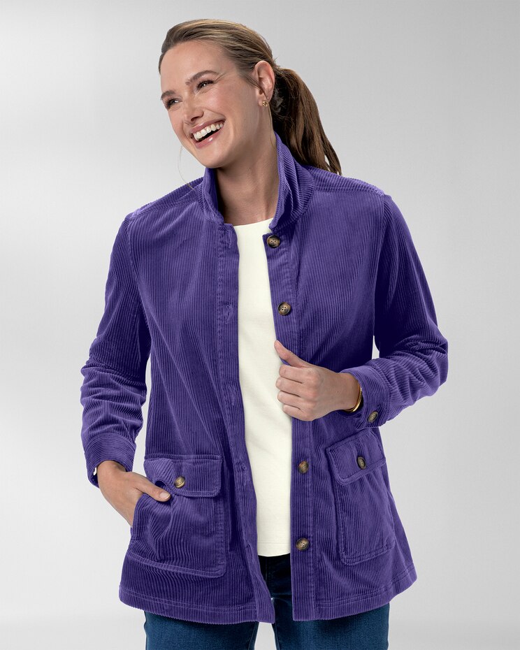 Wide-Wale Corduroy Shirt Jacket image number 1