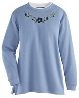 Better-Than-Basic Embroidered Tunic Sweatshirt thumbnail number 1