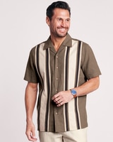 John Blair® Linen Blend Colorblock Shirt thumbnail number 1