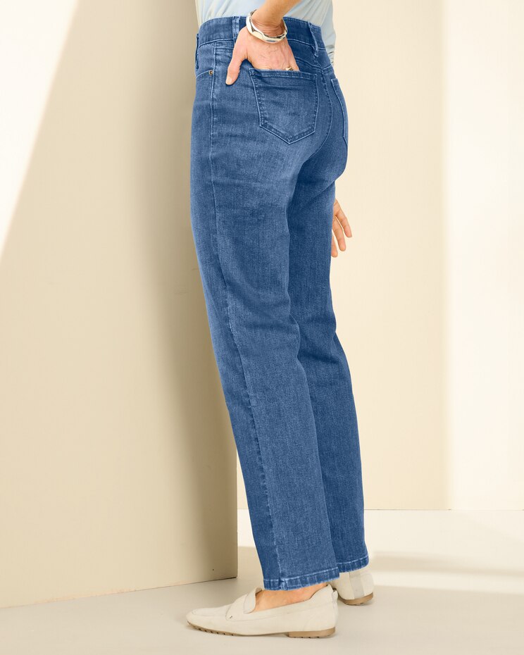Slimtacular® Dream Jean Zip Front Straight Leg image number 3