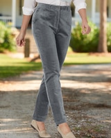 Stretch Wide-Wale Corduroy Fly-Front Pants thumbnail number 2