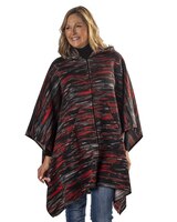 Spacedye Hooded Zip Fleece Poncho thumbnail number 1
