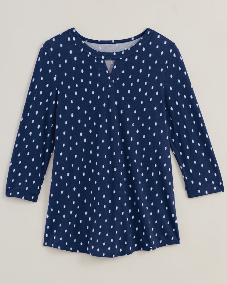 Knit Crepe Blouse image number 8