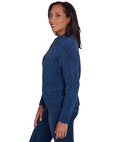 Alfred Dunner® Classics Chenille Diamond Turtleneck Sweater thumbnail number 9