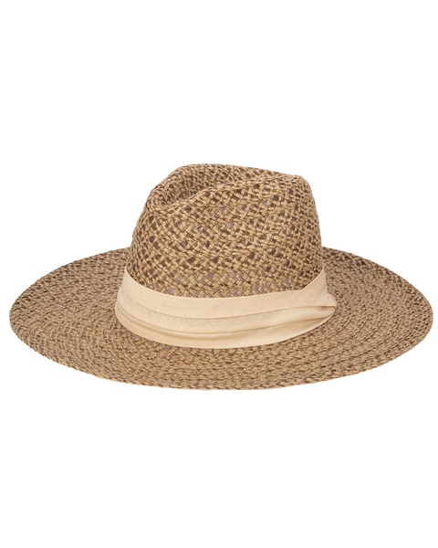 Well Crafted Fedora - Braided Hemp Fedora With Pleated Band Hat