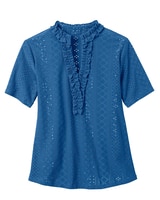 Stretch Eyelet Tee thumbnail number 5