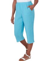 Alfred Dunner® Summer Breeze Double Gauze Capri Pant thumbnail number 3