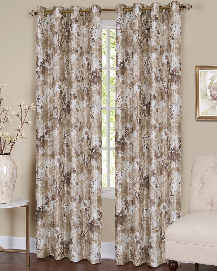 Tranquil Lined Grommet Window Curtain Panel image number 1