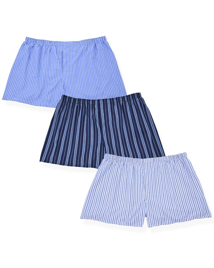 Hanes 3-Pack Assorted Woven Boxers image number 1