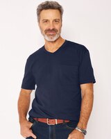 John Blair Everyday Jersey Knit Short-Sleeve Pocket V-Neck Tee thumbnail number 1