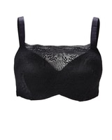 Wired Molded Cup Bra With A Lace Bandeau Front thumbnail number 1