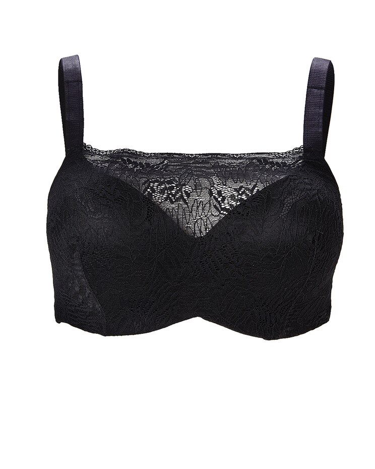 Wired Molded Cup Bra With A Lace Bandeau Front image number 1