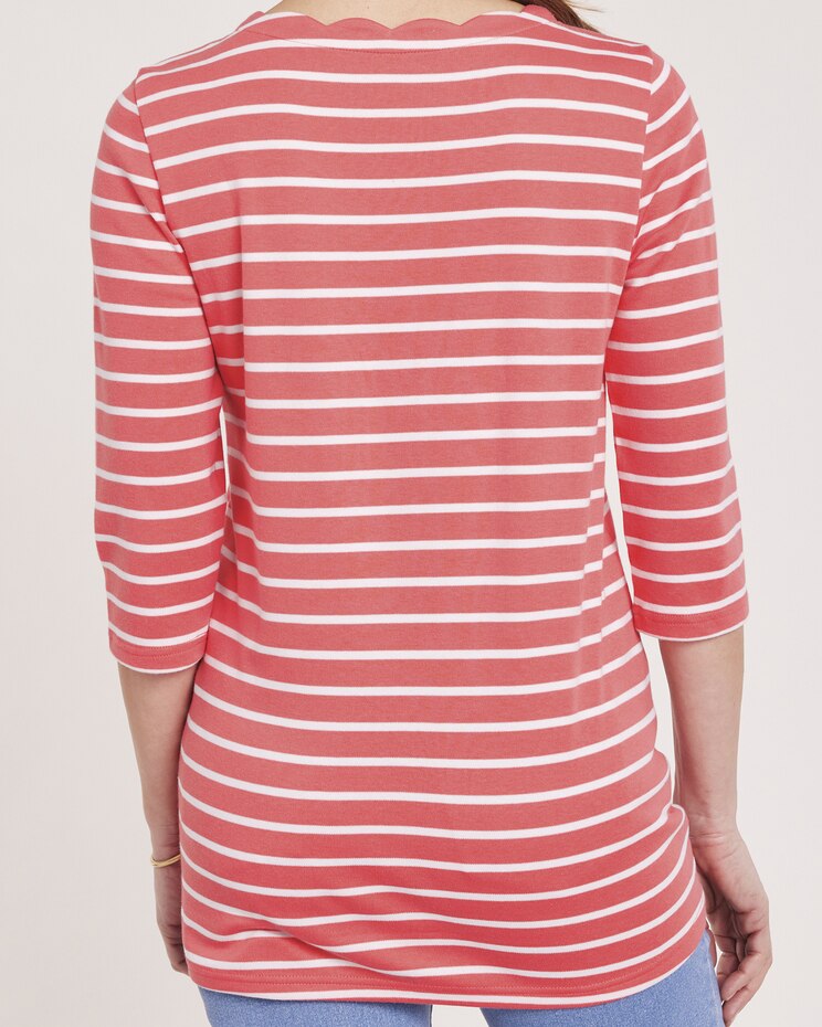 Essential Knit Floral Stripe Tunic image number 2