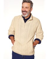 John Blair Quarter-Zip Fisherman Sweater thumbnail number 1