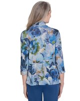 Alfred Dunner® Classics Watercolor Floral Melange Two in One Top thumbnail number 2