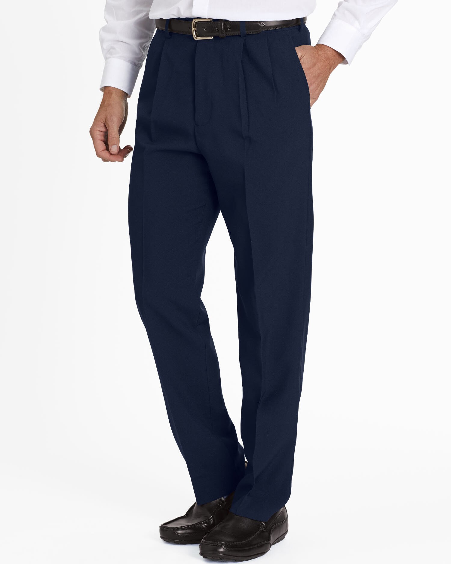 Pleated front pants cheap