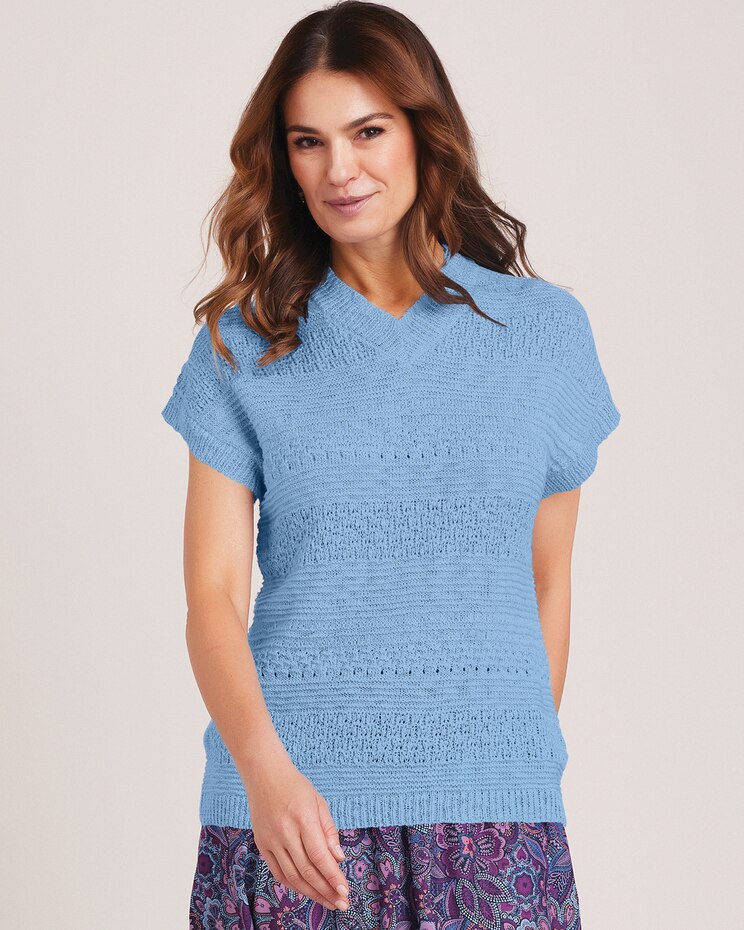 Textured Dolman Sleeve Sweater image number 1