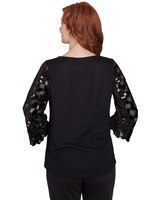 Ruby Rd® Berry Glam Knit Emb Top Combo thumbnail number 2