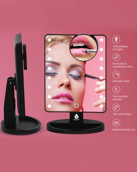 LED Vanity Mirror w/ 5X Detachable Mirror