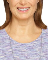 Alfred Dunner® Victoria Falls Texture Knit Top thumbnail number 4