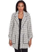 Ruby Rd® Go Wild Tweed Plaid Jacket thumbnail number 1