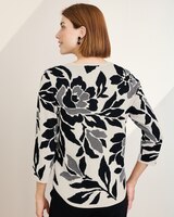 Floral Jacquard Sweater by Alfred Dunner thumbnail number 2