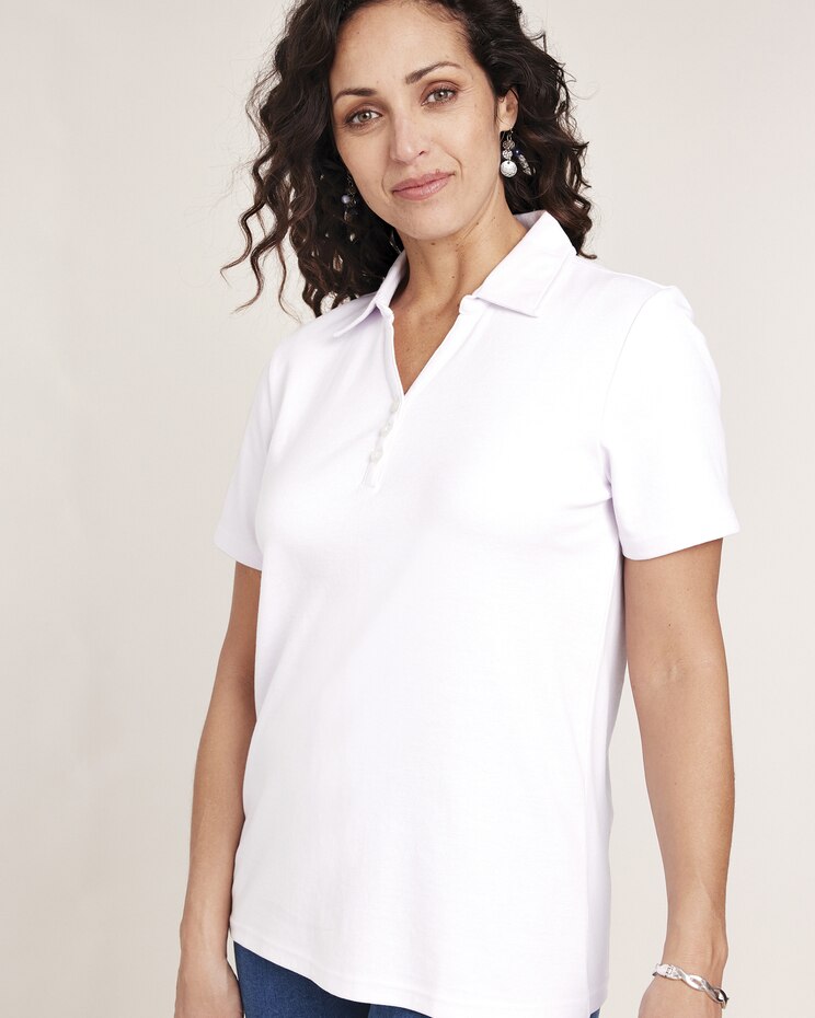 Essential Knit Polo Top image number 1