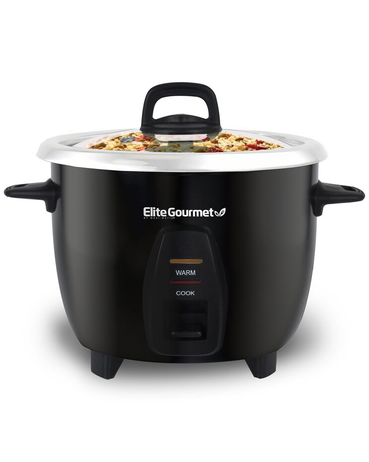 Elite - 10 Cup Rice Cooker w/ Stainless Steel Cooking Pot image number 1