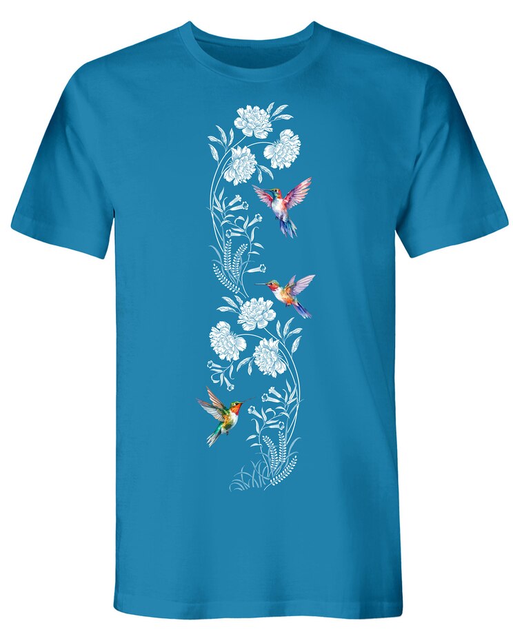 Hummingbird Wave Graphic Tee image number 1