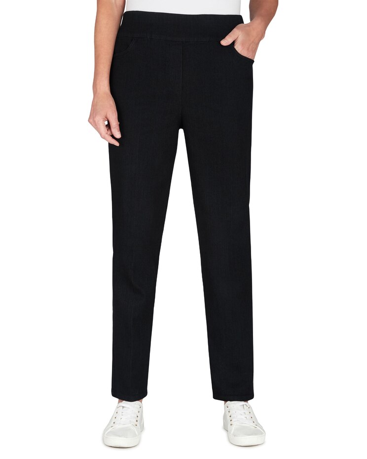 Alfred Dunner® Classics  Super Stretch Mid- Rise Short Length Pant image number 1