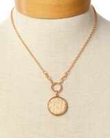Rattan-Drop Necklace thumbnail number 1