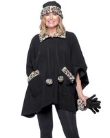 Faux Fur Fleece Wrap,Glove & Hat Set thumbnail number 1