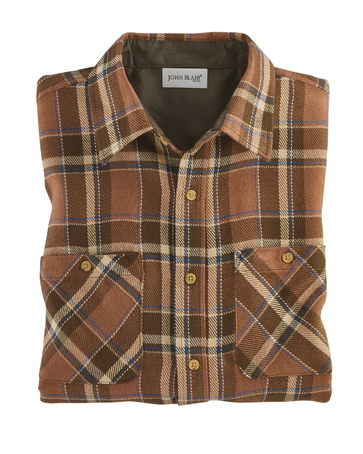 John Blair Classic Flannel Shirt | Blair