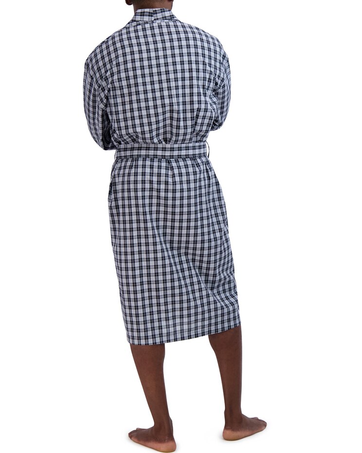 Hanes Men's Shawl Collar Woven Robe. image number 2