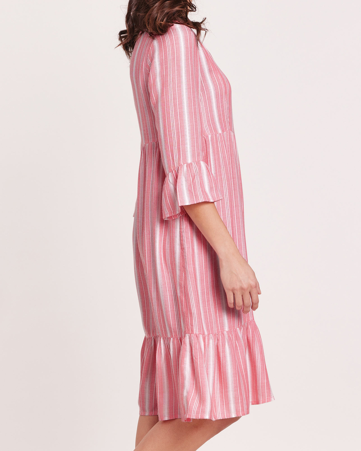 Striped Tiered Dress image number 5