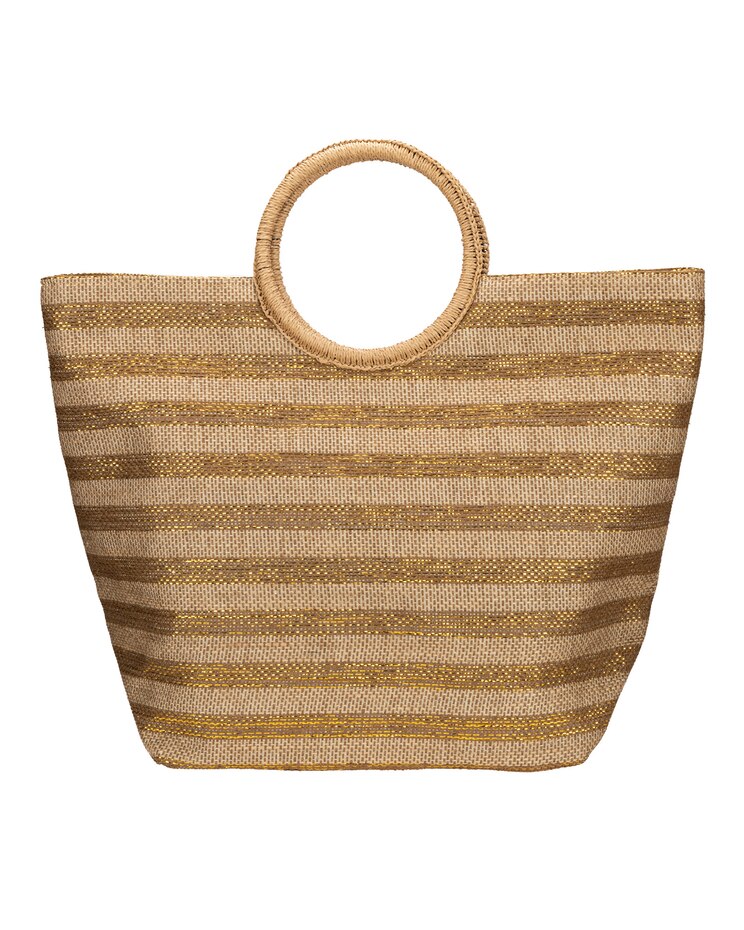 Meryl - Women's  Stiff Paper And Gold Shoulder Bag image number 1