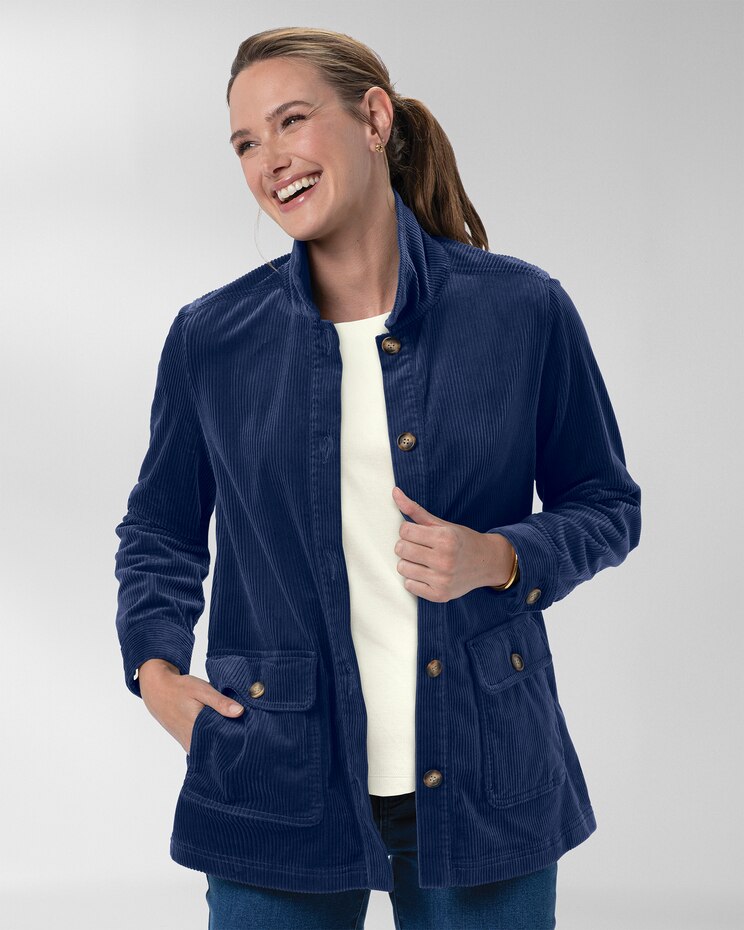 Wide-Wale Corduroy Shirt Jacket image number 1